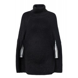Bat Sleeve Solid Color Knitwear