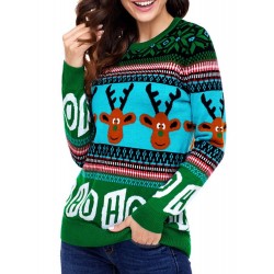 Cartoon Mid-Length Round Neck Knitwear